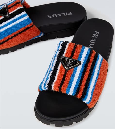 prada furry slides|prada mules for women.